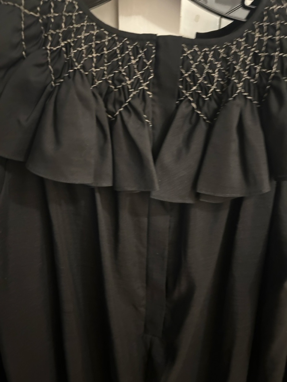 NWT TIBI Emma smocked dress, size 2 - Picture 8 of 8